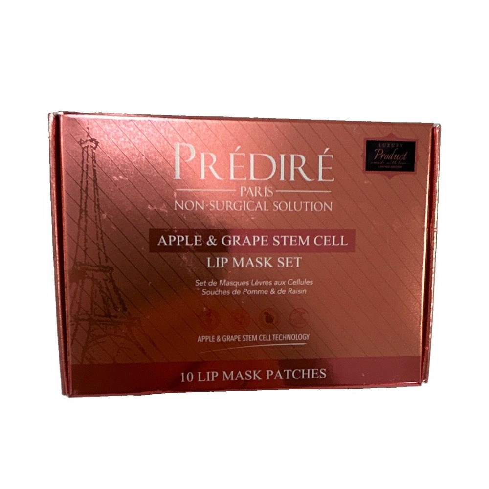 Prédiré Paris Apple & Grape Stem Cell Hydrogel Lip Mask Patches, 10 Ct MSRP:$300